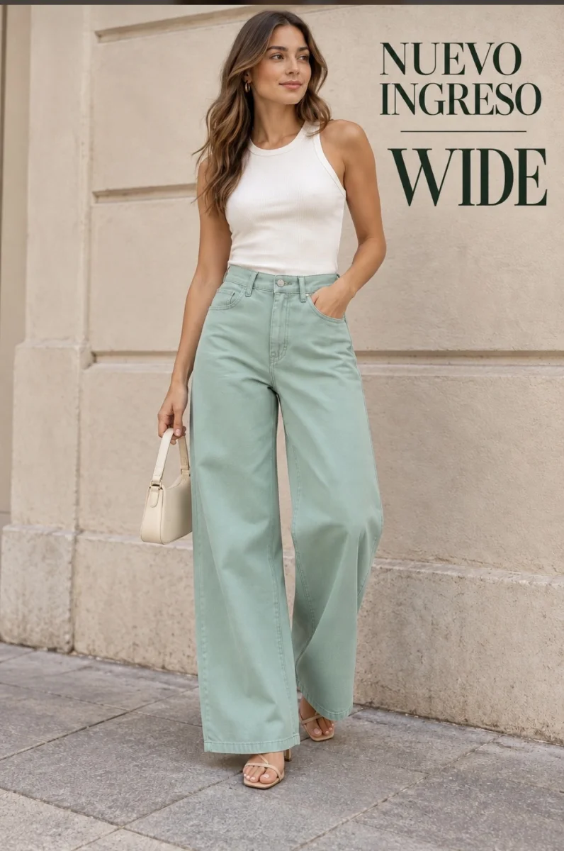 Wide leg verde