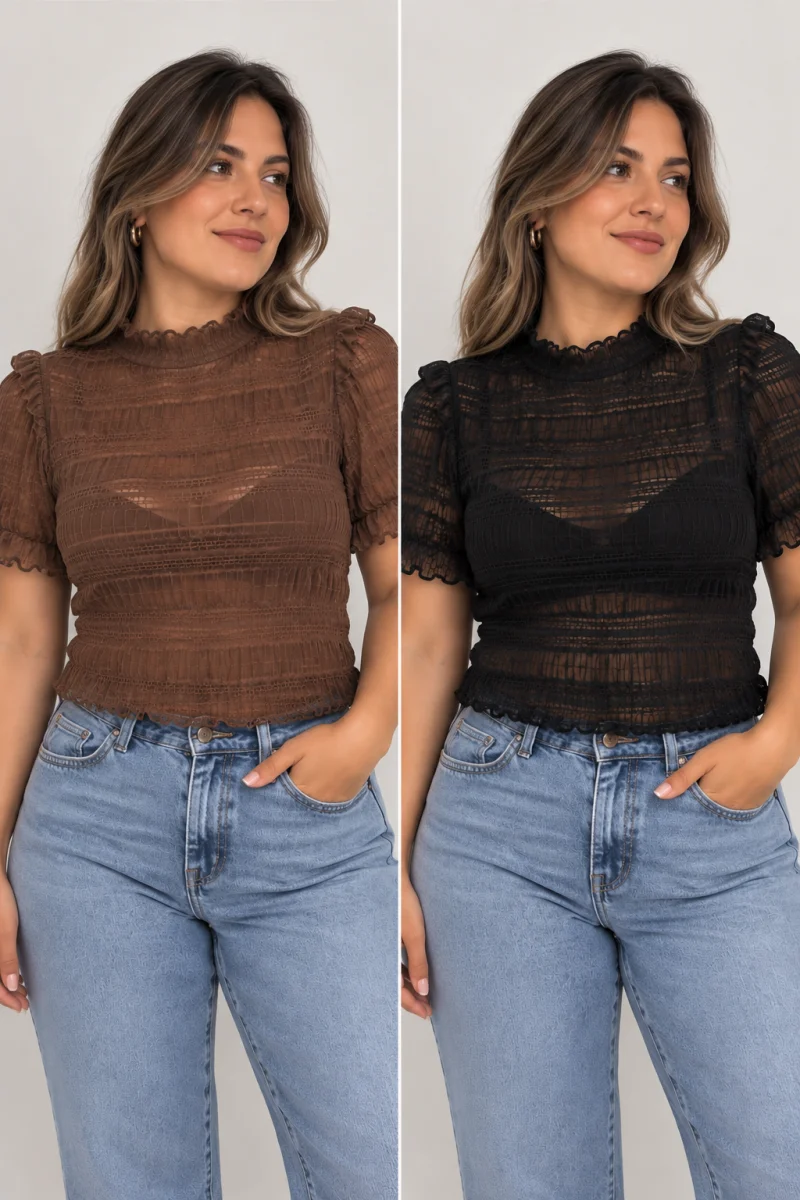 Blusa trasparente
